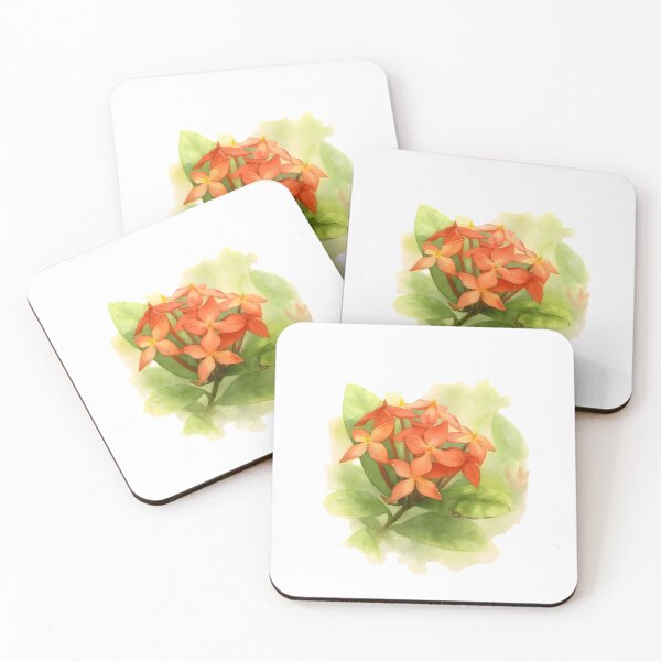 Item preview, Ixora coccinea (Jungle Geranium) designed and sold by HOMETOWN86.