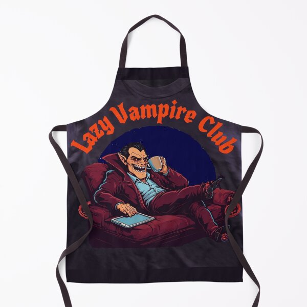 Item preview, Lazy Vampire Club T-Shirt – Funny Halloween Goth Humor Tee designed and sold by Mythic Tide.