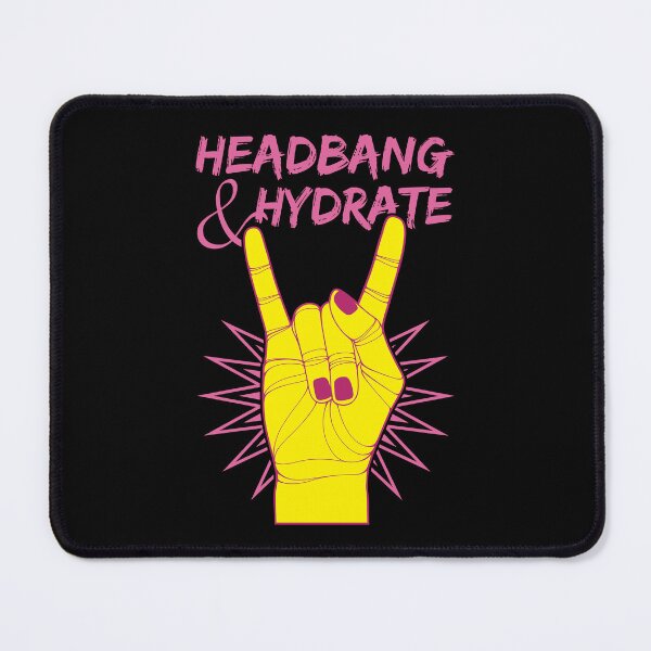 Item preview, Headbang & Hydrate | Rock Hand designed and sold by ObsidianDaz.