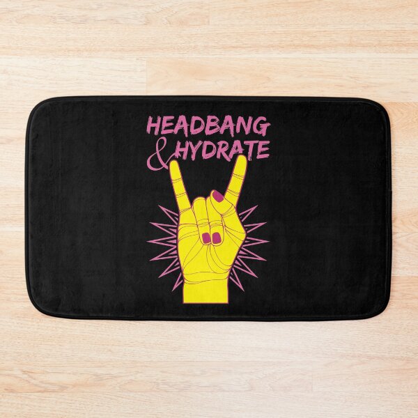 Item preview, Headbang & Hydrate | Rock Hand designed and sold by ObsidianDaz.