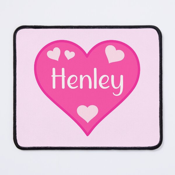 Item preview, Henley Name Pink Heart designed and sold by Jeallan Designs.