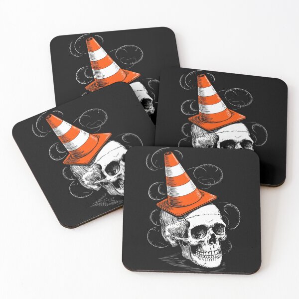 Item preview, Human Skull with Traffic Cone Art  designed and sold by BestDetailer.
