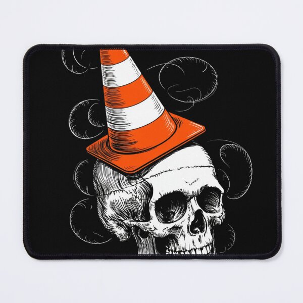 Item preview, Human Skull with Traffic Cone Art  designed and sold by BestDetailer.