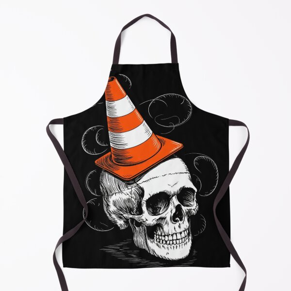 Item preview, Human Skull with Traffic Cone Art designed and sold by BestDetailer.
