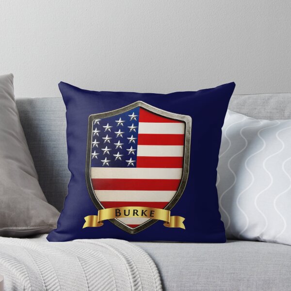 Artikelvorschau, Schild der Familie Burke USA. Stars & Stripes Legacy Crest entworfen und verkauft von Highlandkings.