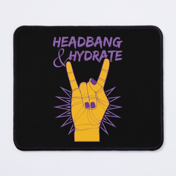Item preview, Headbang & Hydrate | Rock Hand designed and sold by ObsidianDaz.
