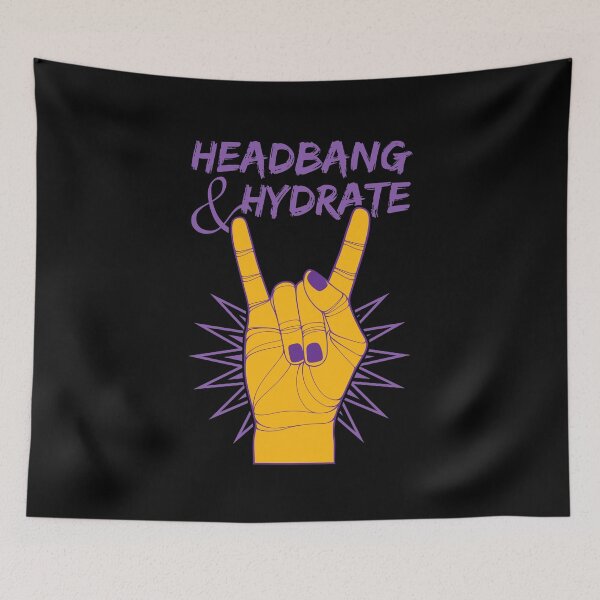 Item preview, Headbang & Hydrate | Rock Hand designed and sold by ObsidianDaz.