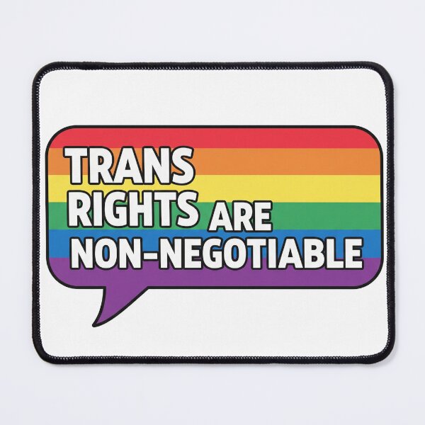 Item preview, Trans Rights Are Non Negotiable Pride Speech Bubble designed and sold by Owcomm.