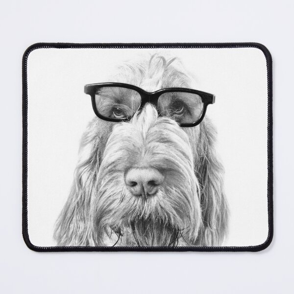 Item preview, Intelligent friend Spinone with Glasses by heidiannemorris © designed and sold by FOLK ART FUSION by heidiannemorris.