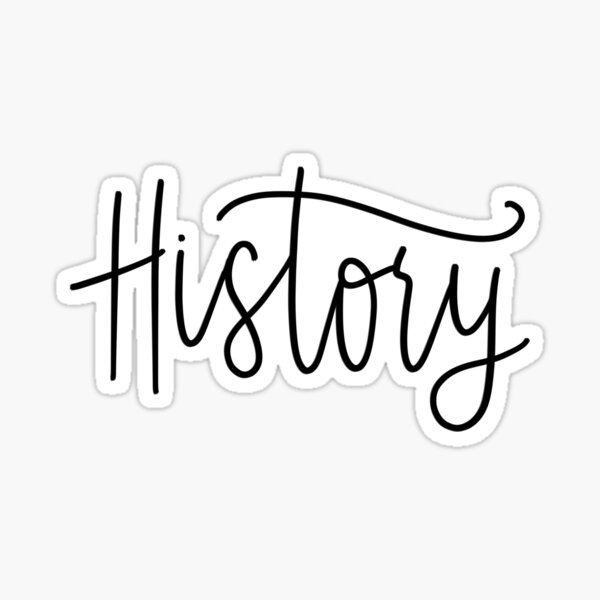 History Folder/Binder sticker Sticker
