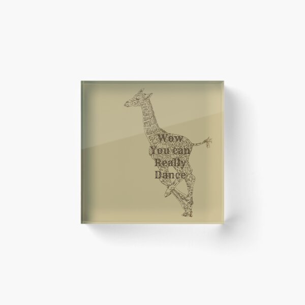 Item preview, Giraffe, baby, line art, Wow you can really dance designed and sold by DebbieJoyArt.