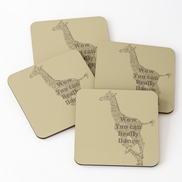 Item preview, Giraffe, baby, line art, Wow you can really dance designed and sold by DebbieJoyArt.