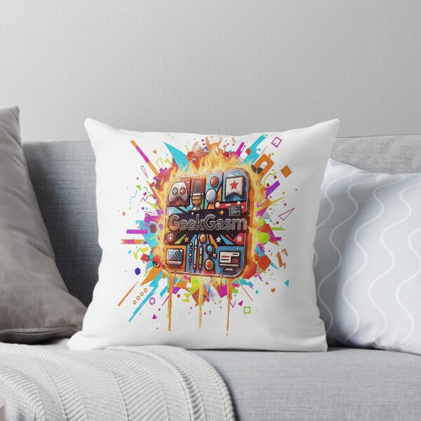 Artikelvorschau, GeekGasm Website-Logo bunt entworfen und verkauft von GeekGasmMerch.