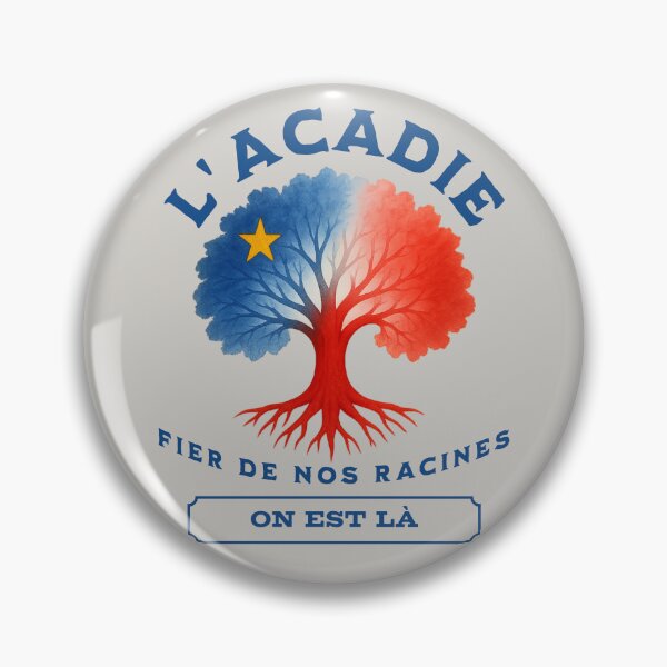 Item preview, Acadian Roots – L'Acadie Fier de Nos Racines “On est là” Heritage Flag Design designed and sold by TheTrendsDesk.