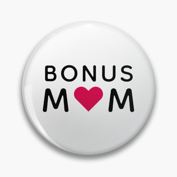 Item preview, Bonus Mom Modern Pink Heart Mother's Day designed and sold by guava-design.