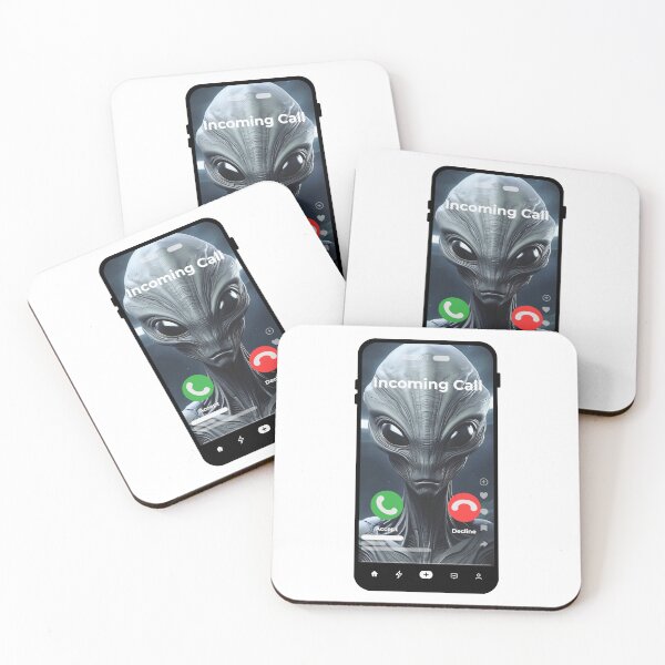 Item preview, Incoming Call from Outer Space – Alien Sci-Fi Design designed and sold by ELVIN DESIGNS.