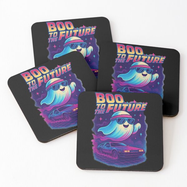 Item preview, Boo to the Future – Retro Ghost Car designed and sold by RaeStarling.