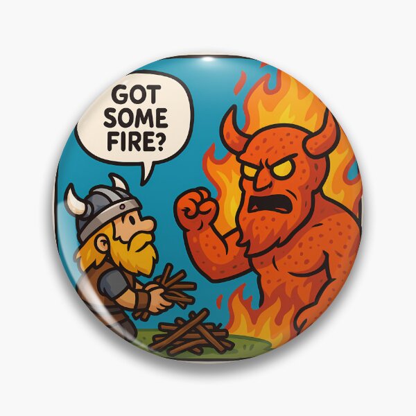 Item preview, Viking asking Surtr for fire designed and sold by NorseDrip.