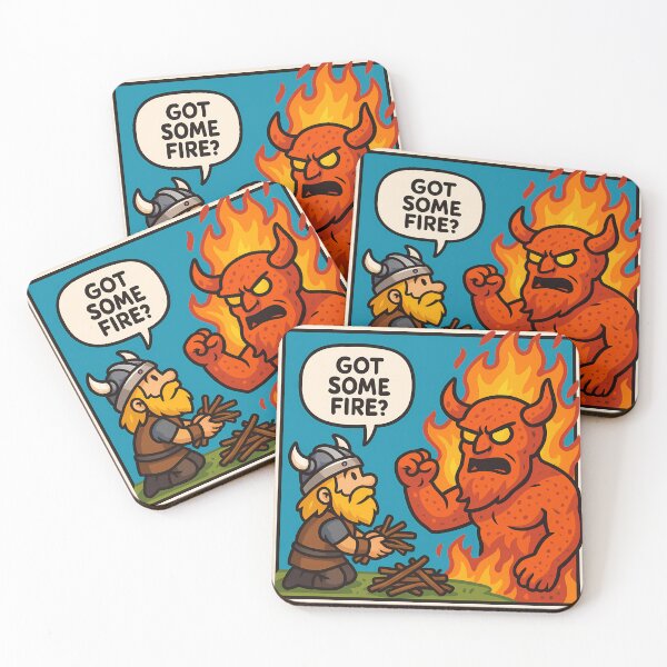 Item preview, Viking asking Surtr for fire designed and sold by NorseDrip.