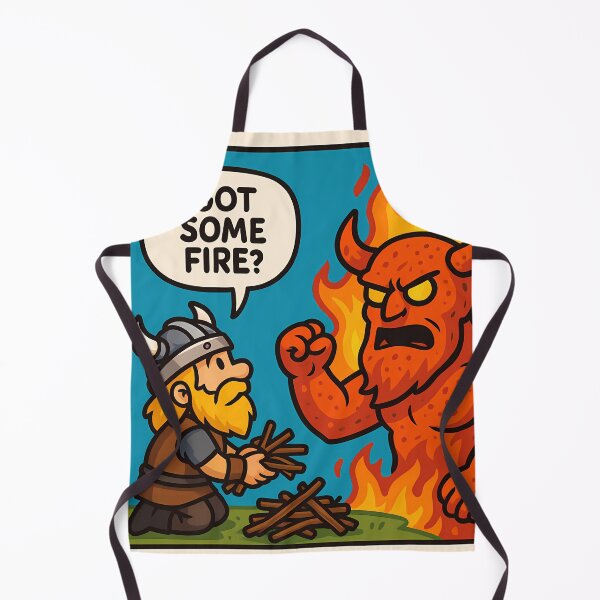 Item preview, Viking asking Surtr for fire designed and sold by NorseDrip.