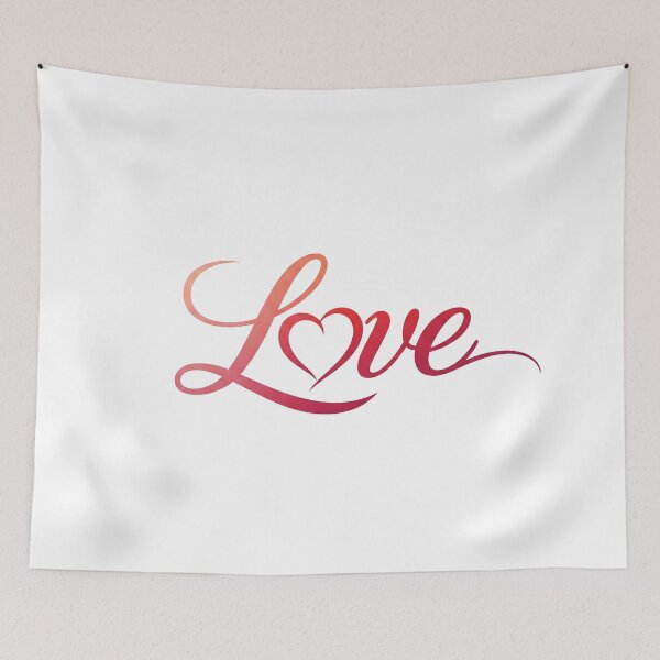 Item preview, Love Script with Heart designed and sold by Owcomm.