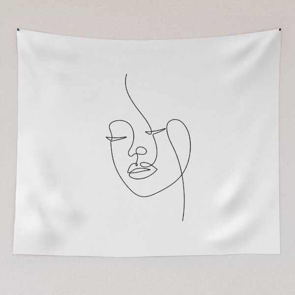 Item preview, Just A Line - Woman Face - Calm Woman designed and sold by altandesign.