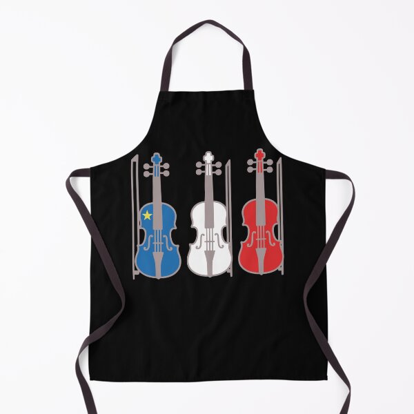 Item preview, Acadian Flag Fiddle Trio Maritime Pride Flag for L'Acadie designed and sold by TheTrendsDesk.