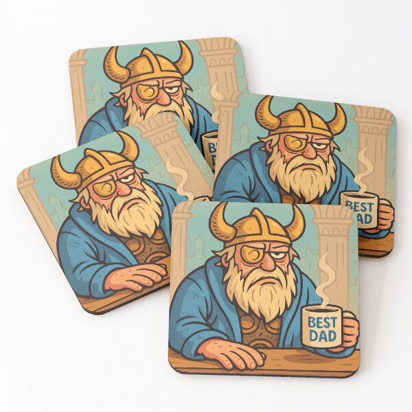 Artikelvorschau, Odin mit Kaffeetasse entworfen und verkauft von NorseDrip.