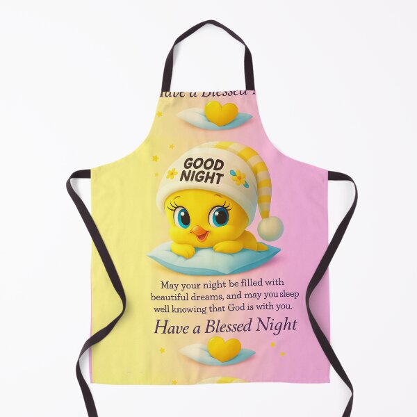 Item preview, Good Night – Cute Cartoon Character with Blessed Night Quote designed and sold by Sadia Jannat.