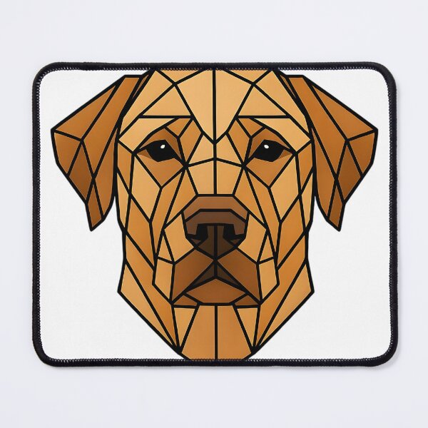 Artikelvorschau, Drahtgitter-Labrador-Hund. Geometrische minimalistische schattierte Polygone entworfen und verkauft von SpringbokCreate.