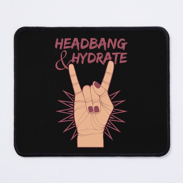 Item preview, Headbang & Hydrate | Rock Hand designed and sold by ObsidianDaz.