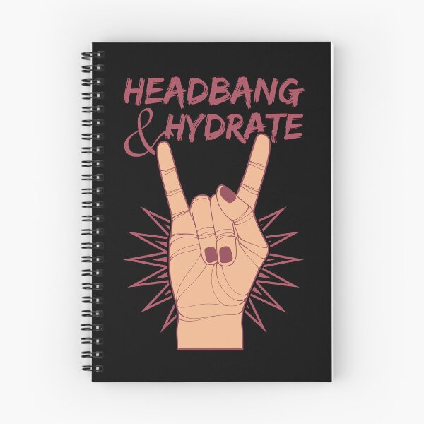 Item preview, Headbang & Hydrate | Rock Hand designed and sold by ObsidianDaz.