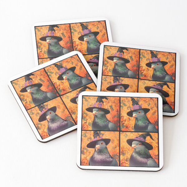 Item preview, Cute Witch Pigeon Photobooth – Halloween Bird designed and sold by RockFireMerch.