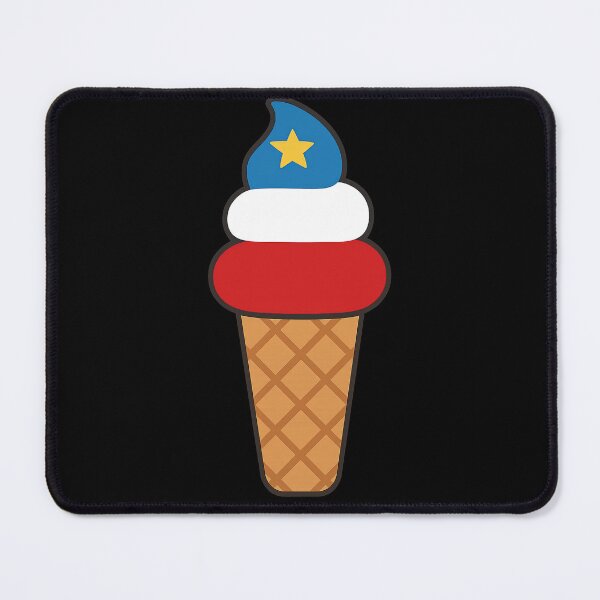 Item preview, Acadian Flag Ice Cream Cone Flag For L'Acadie designed and sold by TheTrendsDesk.