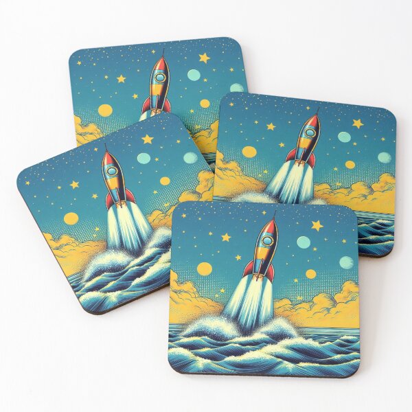 Item preview, rocket shooting out of the sea designed and sold by Dogandesighn.