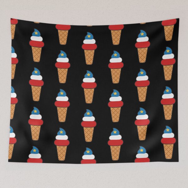 Item preview, Acadian Flag Ice Cream Cone Flag For L'Acadie designed and sold by TheTrendsDesk.