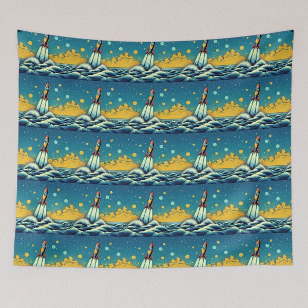 Item preview, rocket shooting out of the sea designed and sold by Dogandesighn.
