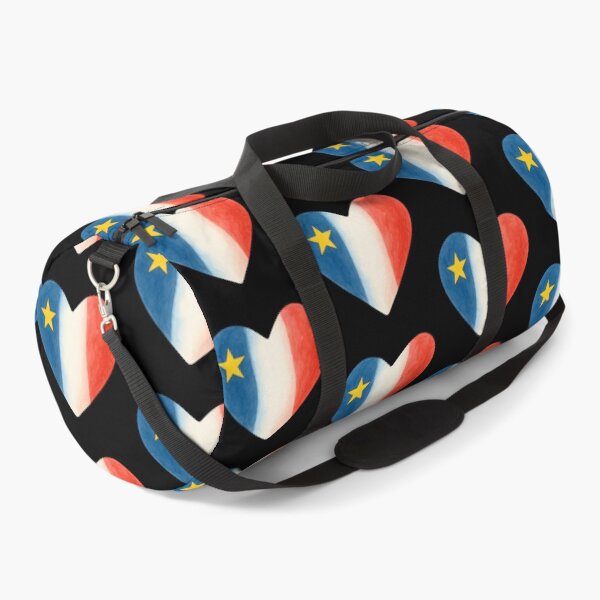 Item preview, Acadian Flag Heart Maritime Pride with Blue, White & Red for L'Acadie designed and sold by TheTrendsDesk.