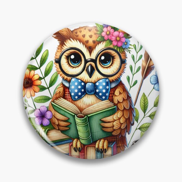 Item preview, book owl, a wise old bird designed and sold by LoneAngel.