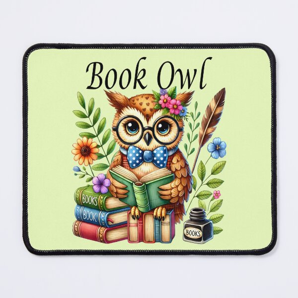 Item preview, book owl, a wise old bird designed and sold by LoneAngel.