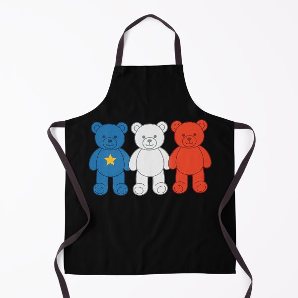 Item preview, Acadian Flag Toy Bear Maritime Pride Blue, White & Red Stuffed Animal Bears for L'Acadie designed and sold by TheTrendsDesk.