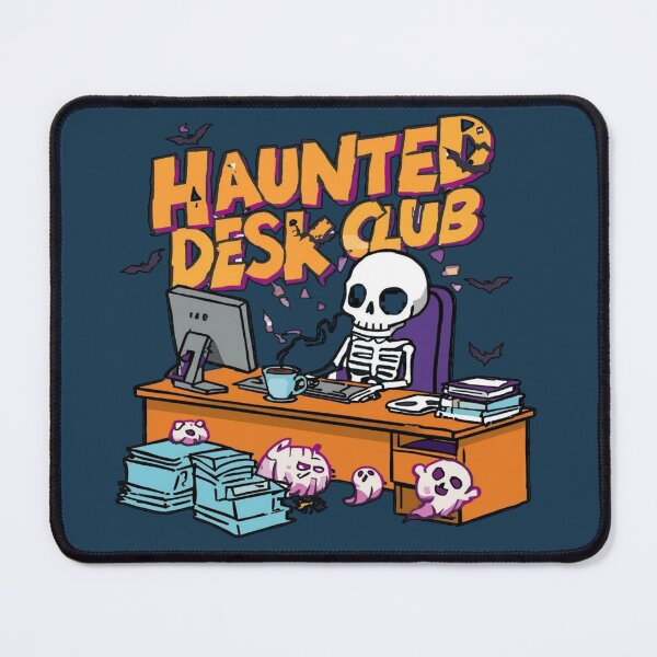Item preview, Haunted Desk Club T-Shirt – Funny Office Halloween Humor Tee designed and sold by Mythic Tide.