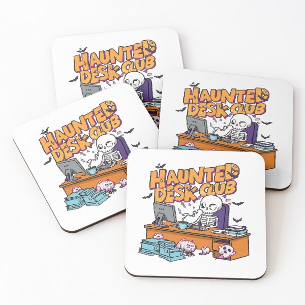 Item preview, Haunted Desk Club T-Shirt – Funny Office Halloween Humor Tee designed and sold by Mythic Tide.