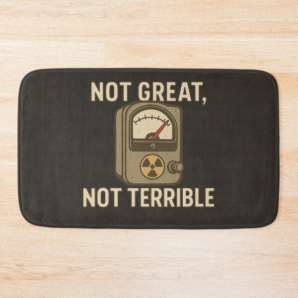 Item preview, Not Great, Not Terrible – Vintage Geiger Counter Nuclear Design designed and sold by Bratak.