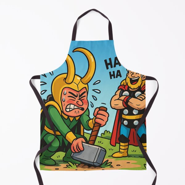 Item preview, Loki trying to lift Mjölnir designed and sold by NorseDrip.