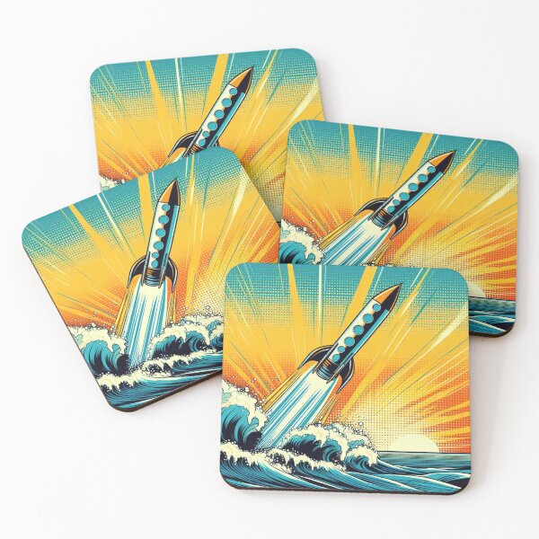 Item preview, rocket shooting out of the sea designed and sold by Dogandesighn.
