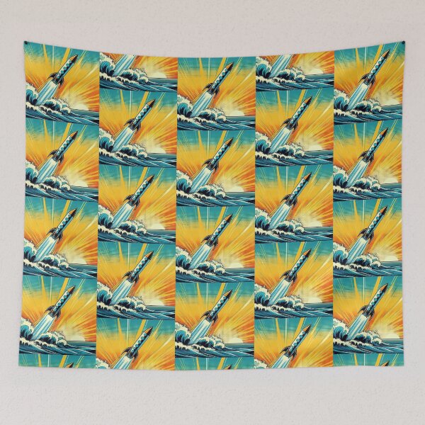 Item preview, rocket shooting out of the sea designed and sold by Dogandesighn.