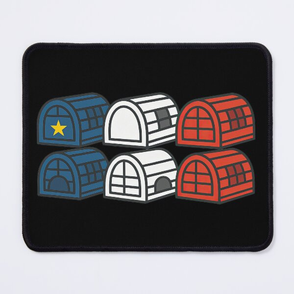 Item preview, Acadian Flag Lobster Traps Maritime Blue, White & Red Lobster Fishing Traps Acadie designed and sold by TheTrendsDesk.