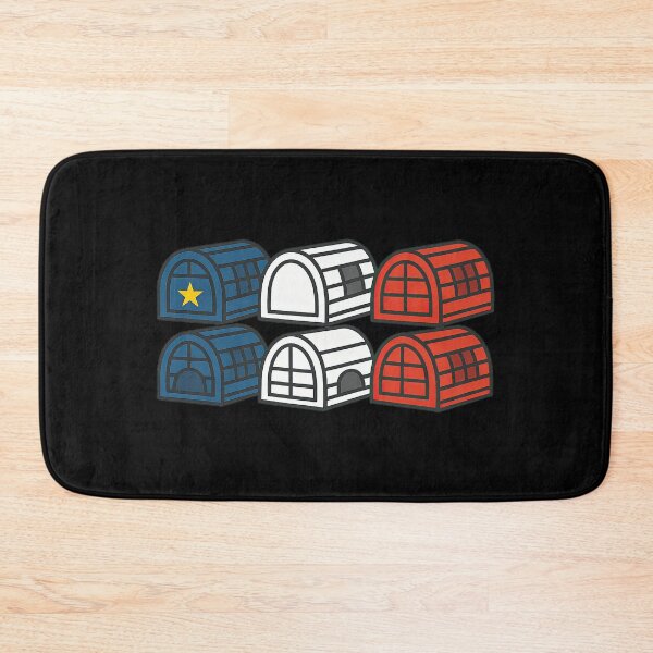 Item preview, Acadian Flag Lobster Traps Maritime Blue, White & Red Lobster Fishing Traps Acadie designed and sold by TheTrendsDesk.