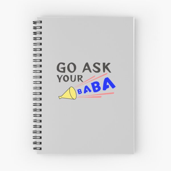 Item preview, Go Ask Your Baba Kids Motivation Art, Cute Vintage Style Poster with Megaphone Illustration designed and sold by JWSmile.
